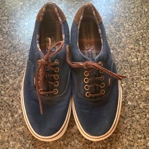Dark Blue Vans sz 8 in womens and sz 6.5 in mens